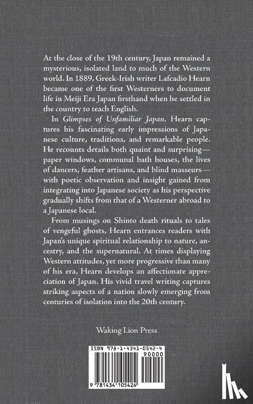 Hearn, Lafcadio - Glimpses of Unfamiliar Japan