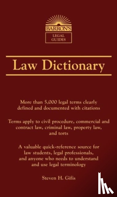 Gifis, Steven H. - Law Dictionary