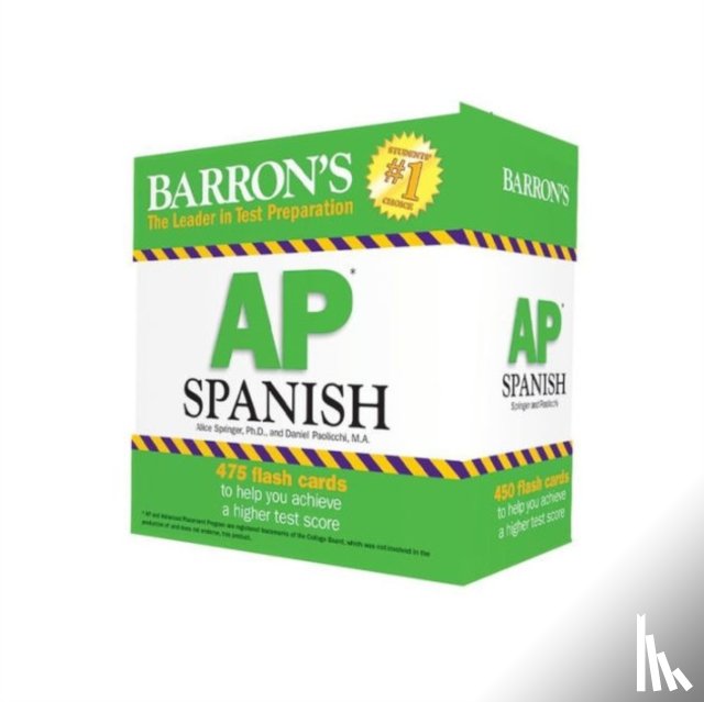 Barron's Educational Series, Paolicchi, Daniel, Springer, Alice G. - AP Spanish Flashcards, Second Edition: Up-to-Date Review and Practice + Sorting Ring for Custom Study