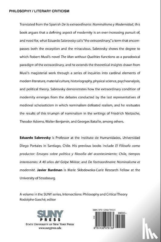 Sabrovsky, Eduardo - Modernity as Exception and Miracle