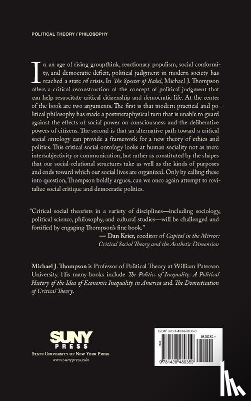 Thompson, Michael J. - The Specter of Babel