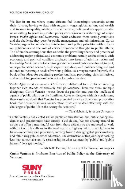 Ventriss, Curtis - Public Affairs and Democratic Ideals