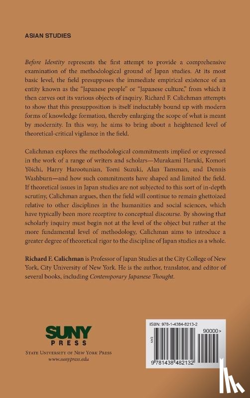 Calichman, Richard F. - Before Identity