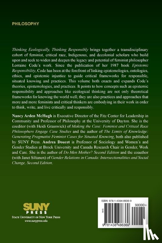  - Thinking Ecologically, Thinking Responsibly