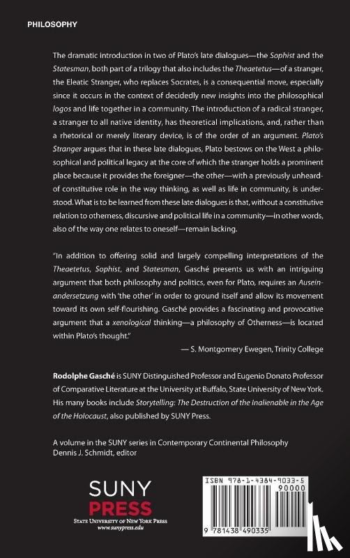 Gasche, Rodolphe - Plato's Stranger