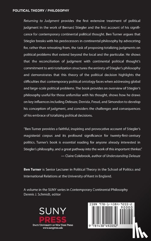 Turner, Ben - Returning to Judgment