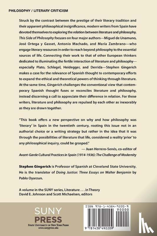 Gingerich, Stephen - This Side of Philosophy