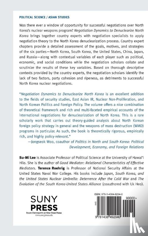  - Negotiation Dynamics to Denuclearize North Korea