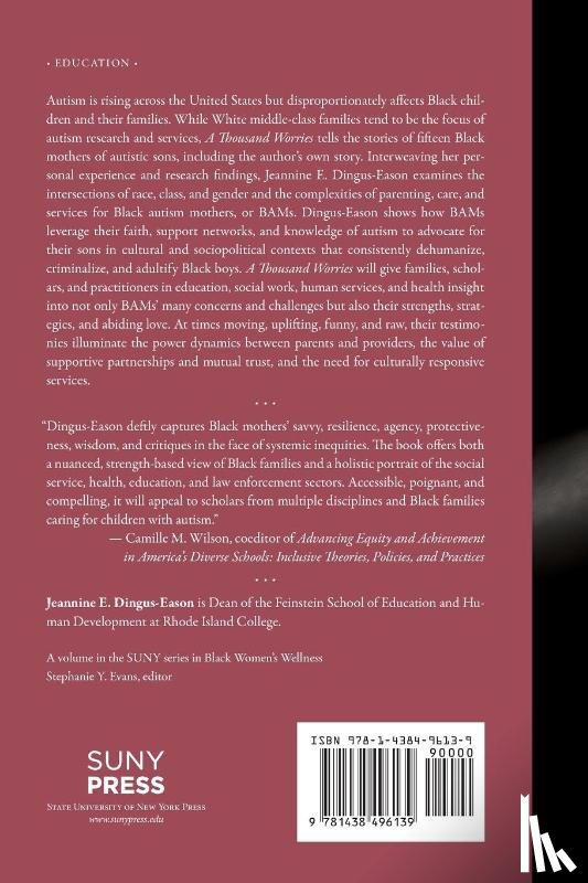 Dingus-Eason, Jeannine E. - A Thousand Worries