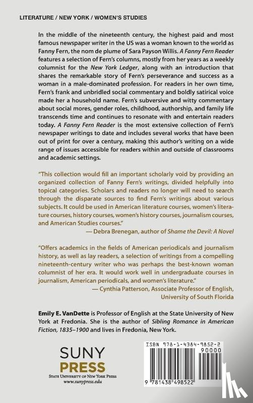 Fern, Fanny - A Fanny Fern Reader