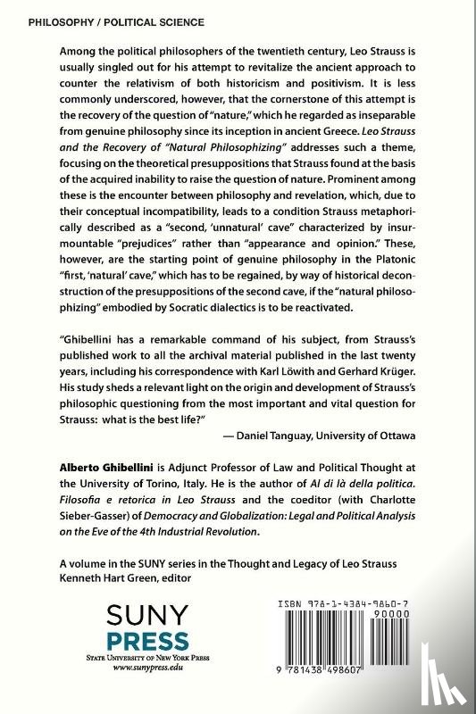 Ghibellini, Alberto Marco Giovanni - Leo Strauss and the Recovery of "Natural Philosophizing"