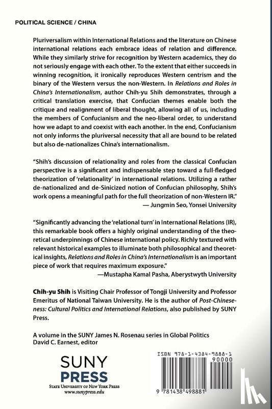 Shih, Chih-yu - Relations and Roles in China's Internationalism