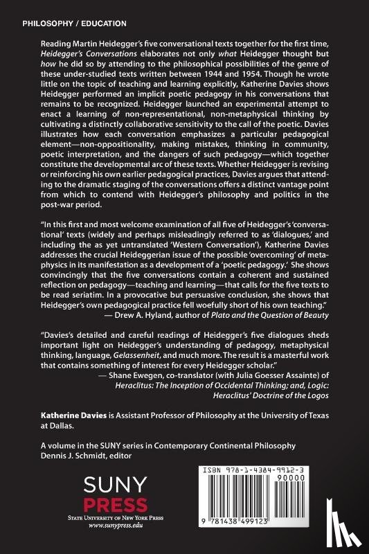 Davies, Katherine - Heidegger's Conversations