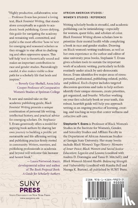 Evans, Stephanie Y. - Black Feminist Writing