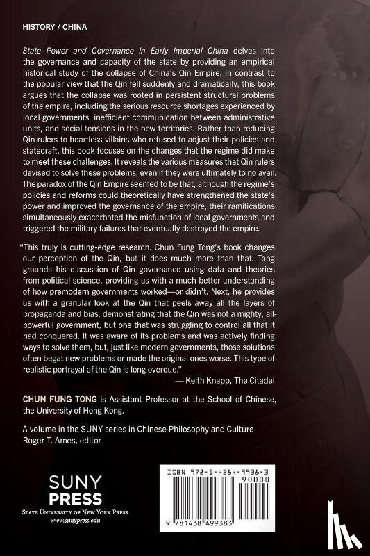 Tong, Chun Fung - State Power and Governance in Early Imperial China