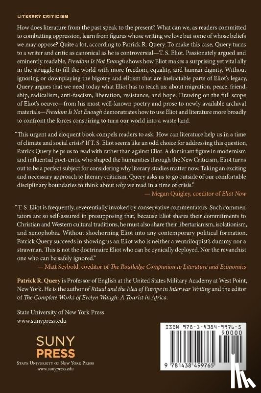 Query, Patrick R. - Freedom Is Not Enough