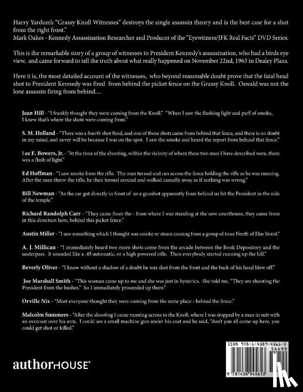 Yardum, Harry A. - The Grassy Knoll Witnesses