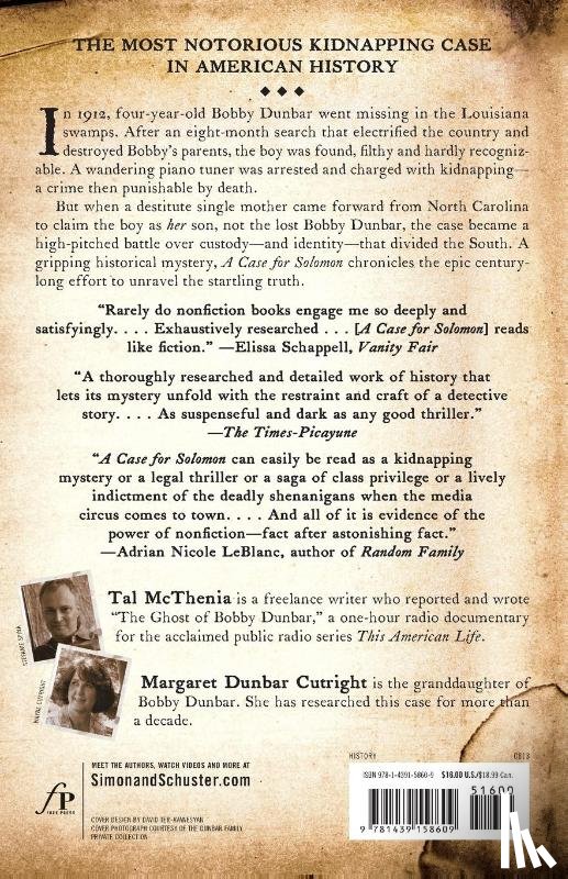 McThenia, Tal, Cutright, Margaret Dunbar - A Case for Solomon