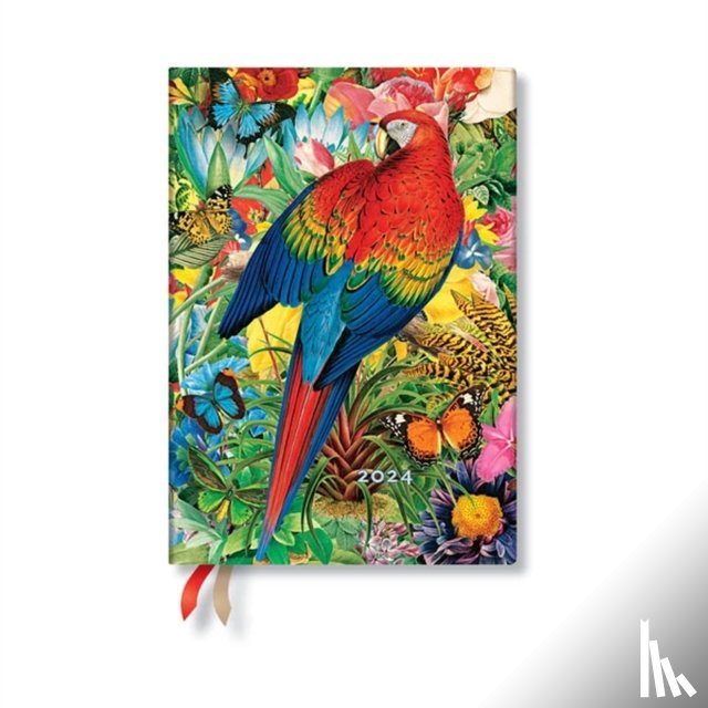 Paperblanks - Tropical Garden (Nature Montages) Midi Verso 12-month Dayplanner 2024