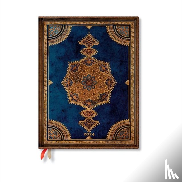 Paperblanks - Safavid Indigo (Safavid Binding Art) Ultra 12-month Day-at-a-Time Dayplanner 2024