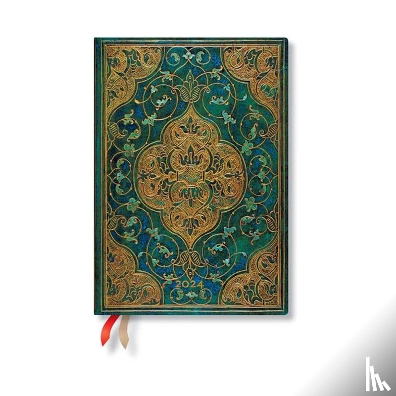 Paperblanks - Turquoise Chronicles (Turquoise Chronicles) Midi 12-month Dayplanner 2024