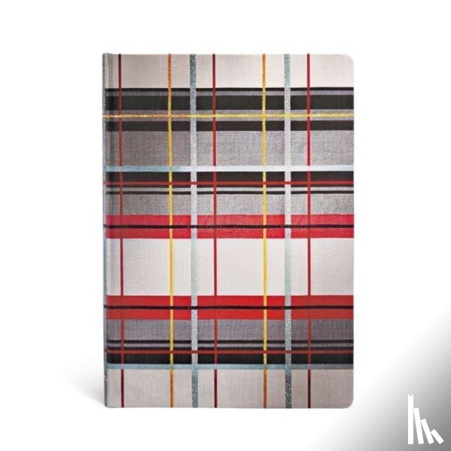 Paperblanks - Kensington (Mad for Plaid) Midi Unlined Hardcover Journal (Elastic Band Closure)