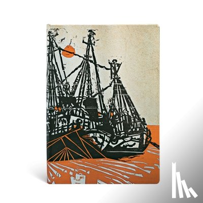 Paperblanks - Mooring (Alistair Bell Collection) Midi Lined Hardcover Journal (Elastic Band Closure)