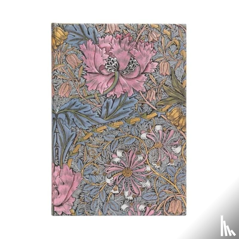 Paperblanks - Morris Pink Honeysuckle (William Morris) Midi Unlined Hardcover Journal