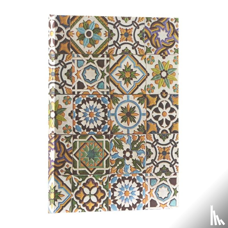 Paperblanks - Porto (Portuguese Tiles) Midi Lined Hardback Journal (Elastic Band Closure)