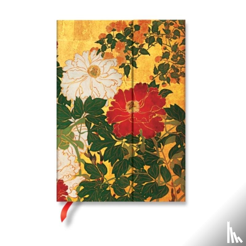 Paperblanks - Natsu (Rinpa Florals) Midi Lined Hardback Journal (Wrap Closure)