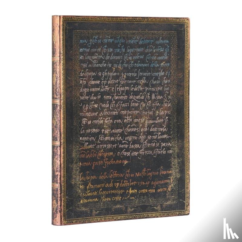 Paperblanks - Michelangelo, Handwriting (Embellished Manuscripts Collection) Ultra Lined Softcover Flexi Journal (Elastic Band Closure)