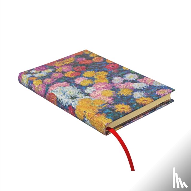 Paperblanks - Monet’s Chrysanthemums Midi Lined Hardback Journal (Elastic Band Closure)