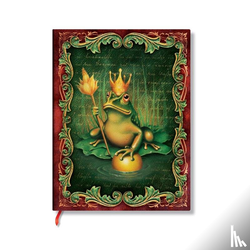 Paperblanks - The Brothers Grimm, Frog Prince (Fairy Tale Collection) Midi Lined Hardback Journal (Elastic Band Closure)