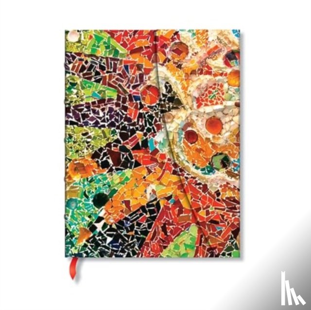 Paperblanks - Gaudi’s Sun (Gaudi’s Mosaics) Midi Lined Hardback Journal (Wrap Closure)