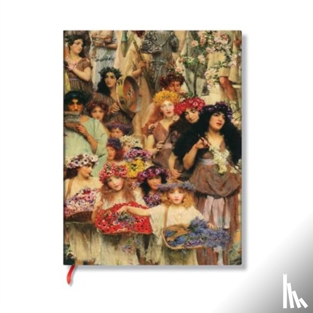 Paperblanks - Spring (Lawrence Alma-Tadema) Midi Unlined Hardback Journal (Elastic Band Closure)