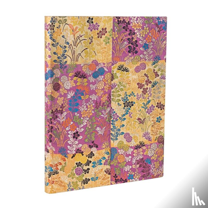 Paperblanks - Kara-ori Pink (Japanese Kimono) Ultra Lined Softcover Flexi Journal (Elastic Band Closure)