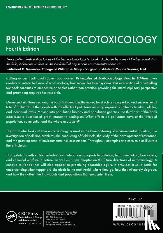 Walker, C.H. (Devon, Sibly, R.M. (University of Reading, Hopkin, S.P., Peakall, D.B. - Principles of Ecotoxicology