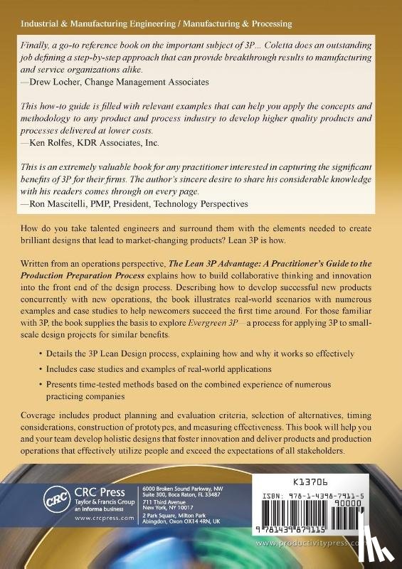 Coletta, Allan R. - The Lean 3P Advantage