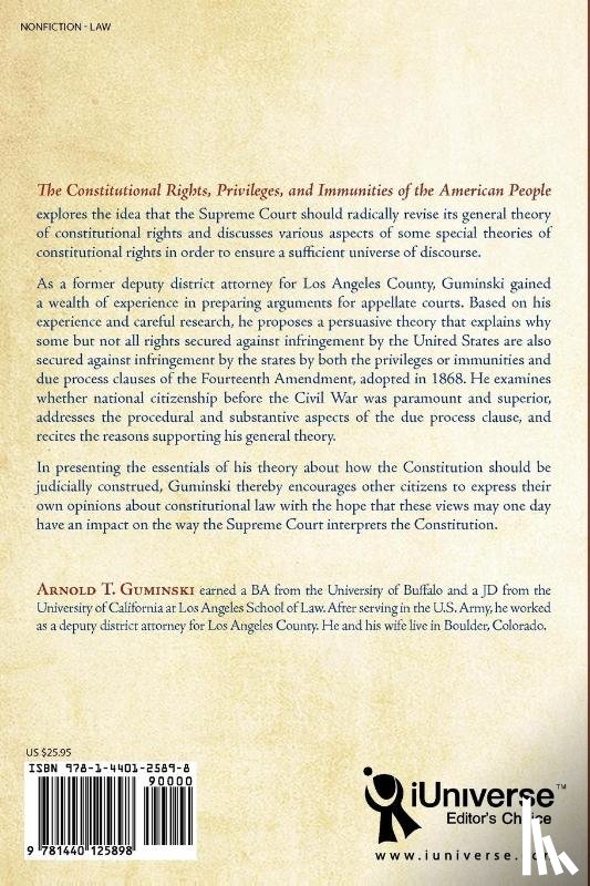 Guminski, Arnold T - The Constitutional Rights, Privileges, and Immunities of the American People