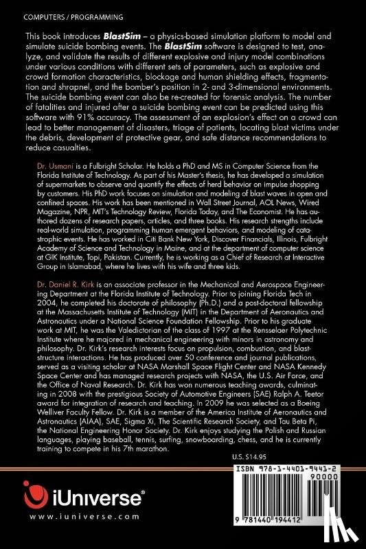 Usmani, Zeeshan-Ul-Hassan, Kirk, Daniel - Simulation of Suicide Bombing