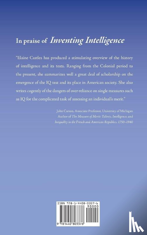 Castles, Elaine E. - Inventing Intelligence