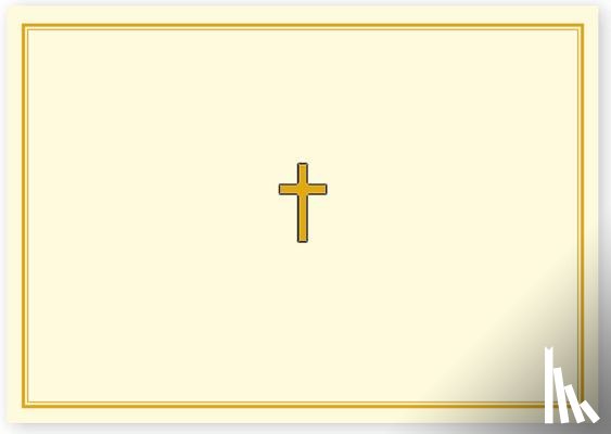 Peter Pauper Press, Inc - Gold Cross Note Cards [With 15 Enveolopes]