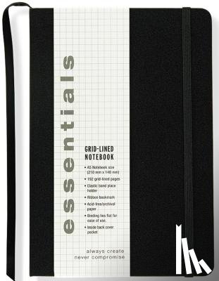 Peter Pauper Press, Inc - Essentials Lg Black Grid-Line Ntbk