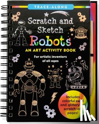 Peter Pauper Press, Inc - Scratch & Sketch Robots (Trace-Along)