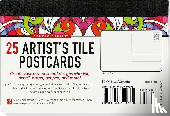Peter Pauper Press, Inc - Artist Tile Postcards