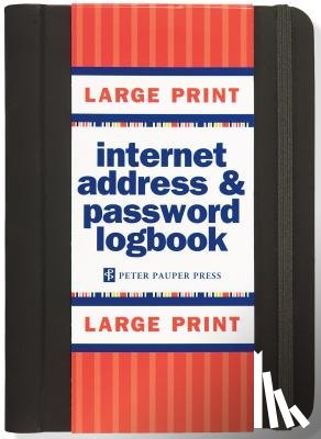 Peter Pauper Press, Inc - Internet Log Bk Large Print Black