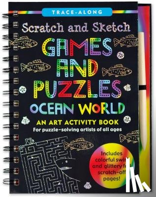 Peter Pauper Press, Inc - Scratch & Sketch Games & Puzzles: Ocean World (Trace Along)