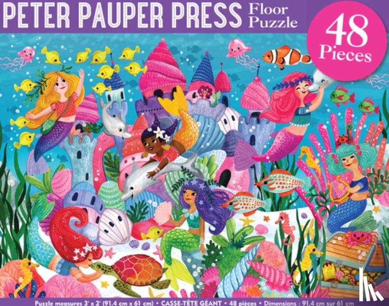 Peter Pauper Press, Inc - Mermaid Adventure Kids' Floor Puzzle