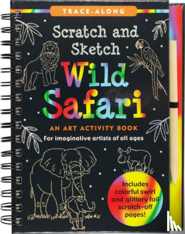 Peter Pauper Press Inc - Scratch & Sketch Wild Safari (Trace Along)