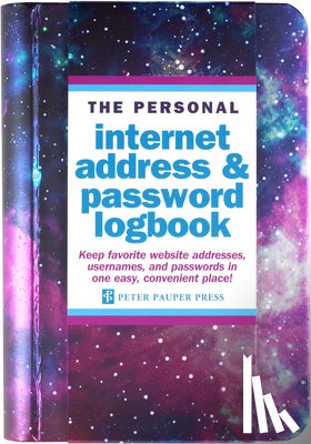 Peter Pauper Press, Inc - Galaxy Internet Address & Password Logbook